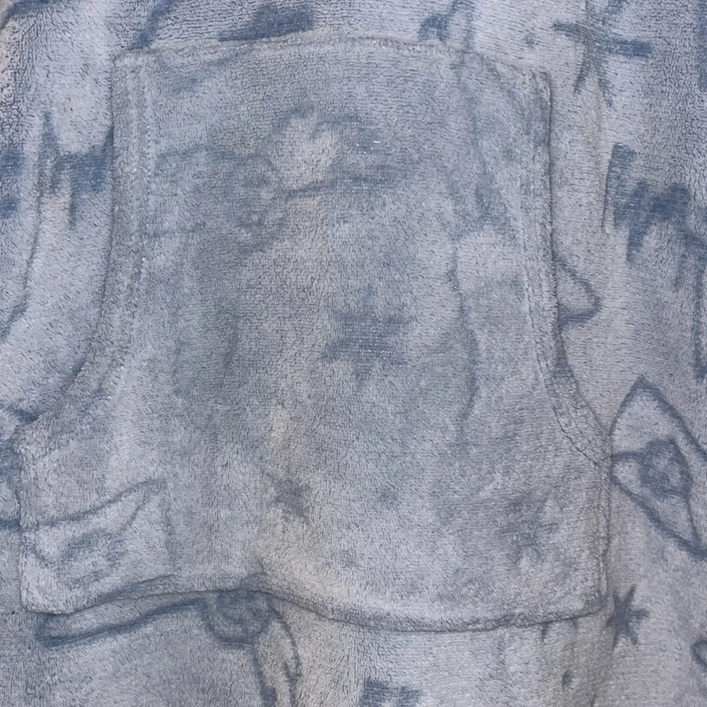 Harry Potter Wizarding World Women's Fleece Lounge Hoodie Gray and Blue sz M EUC